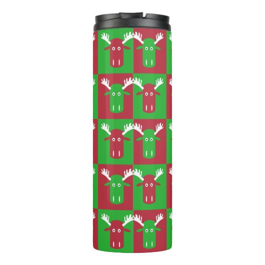 Moose Head Pop Art tumbler Thermosbeker (Achterkant)