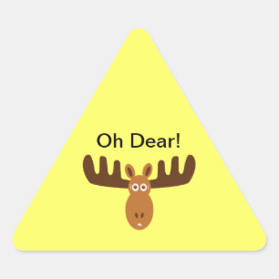 Moose Head_Road Sign_Oh Beste! Sticker