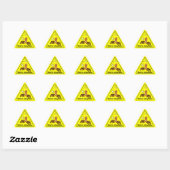 Moose Head_Road Sign_Watch voor vallende Moose! Sticker (Vel)