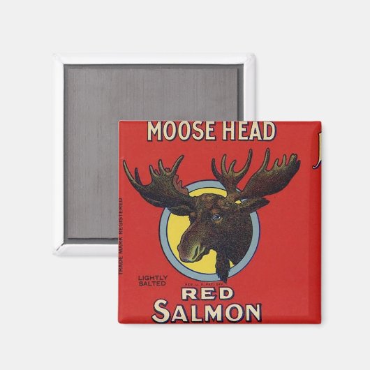Moose Head rode zalm Magneet (Voorkant / Achterkant)
