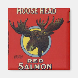 Moose Head rode zalm Magneet