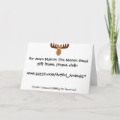 Moose Head_We hoorden het grote nieuws. Felicitati Kaart (Achterkant)