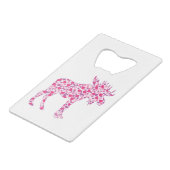 Moose-Hearts Creditkaart Flessenopener (Achterkant Gekanteld)