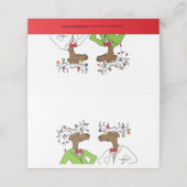 Moose Holiday Plaatskaartje (Buitenkant ongevouwen)