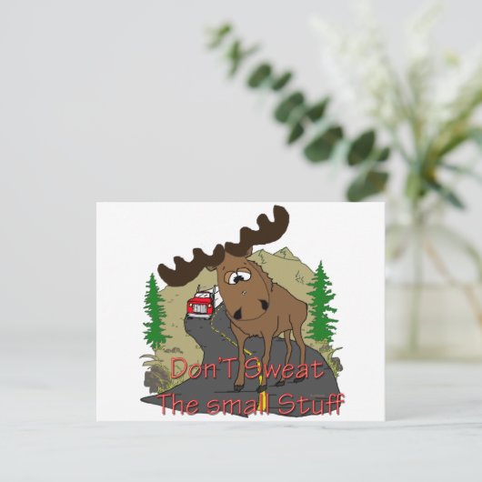 Moose humor briefkaart (Staand voorkant)