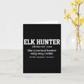Moose Hunter Gift Funny Definition Elk Hunting Kaart (Gele Bloem)