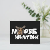Moose Hunting Briefkaart (Staand voorkant)