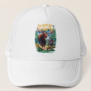 Moose Hunting Trucker Pet