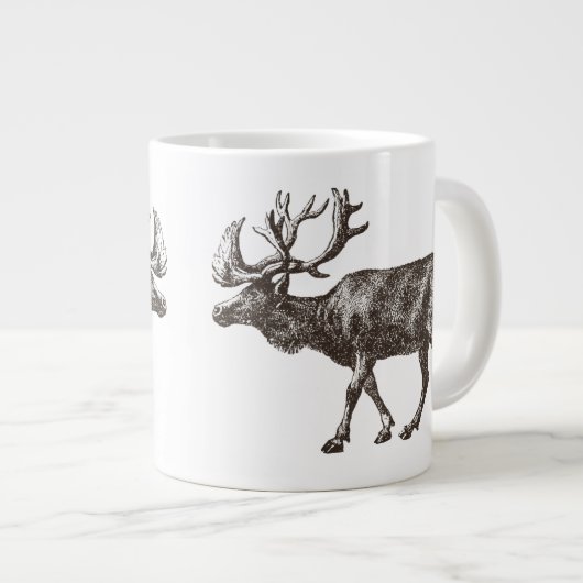 Moose Illustratie Grote Koffiekop (Voorkant rechts)