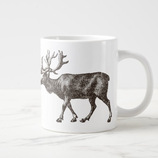  Moose Illustratie Grote Koffiekop (Rechts)