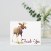  Moose Illustration, Animal Drawing Briefkaart (Staand voorkant)