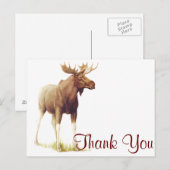  Moose Illustration, Animal Drawing Briefkaart (Voorkant / Achterkant)