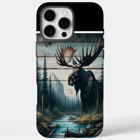 Moose in de bergen Case-Mate iPhone case (Achterkant)
