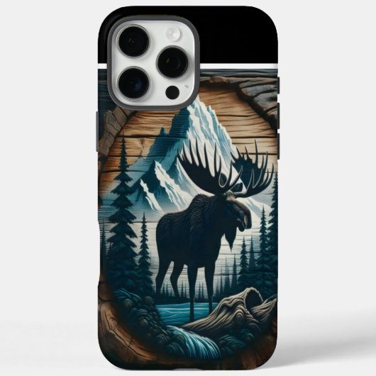 Moose in de bergen Case-Mate iPhone case (Achterkant)