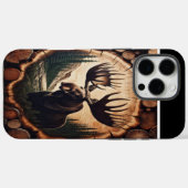 Moose in de Bossen Case-Mate iPhone Case (Achterkant (horizontaal))
