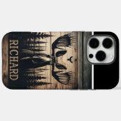 Moose in de Bossen teken Case-Mate iPhone Case (Achterkant (horizontaal))