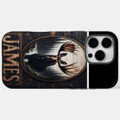 Moose in de Bossen teken Case-Mate iPhone Case (Achterkant (horizontaal))