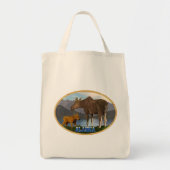 Moose in de Meadow - Alaska Tote Bag (Voorkant)