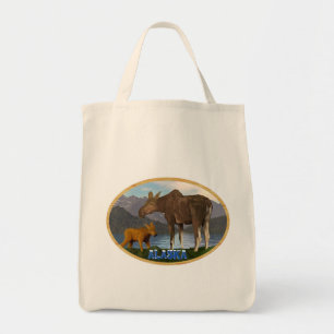 Moose in de Meadow - Alaska Tote Bag