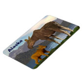 Moose in de Meadow Magneet (Linkerzijde)