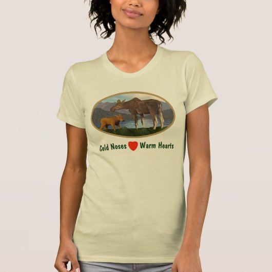Moose in de Meadow T-shirt (Voorkant)