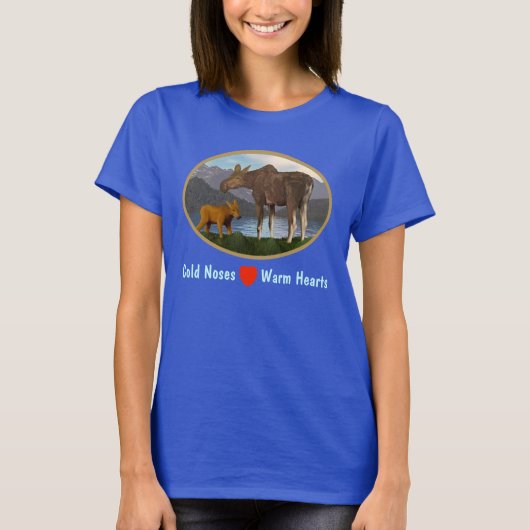 Moose in de Meadow T-shirt (Voorkant)