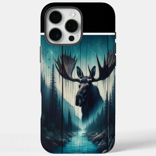 Moose in de nacht Case-Mate iPhone case (Achterkant)