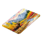 Moose in Denali National Park Alaska Vintage Magneet (Linkerzijde)