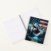 Moose in een rustige wildernis scene notitieboek (Binnen)