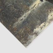 Moose in een Winter Landschap Schilderen Decoupage Tissuepapier (Detail)