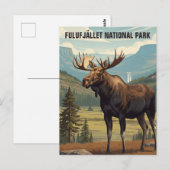 Moose in Fulufjället National Park Zweden Reizen Briefkaart (Voorkant / Achterkant)