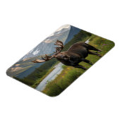 Moose in het Banff National Park in Canada Magneet (Linkerzijde)