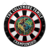 Moose in het bos Bullseye Dartbord (Voorkant)