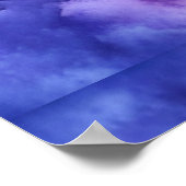 Moose in het bos Volle maan Poster (Hoek)