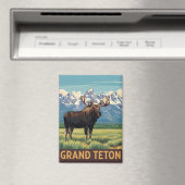 Moose in het Grand Teton National Park Magneet (Insitu (Vaatwasser))