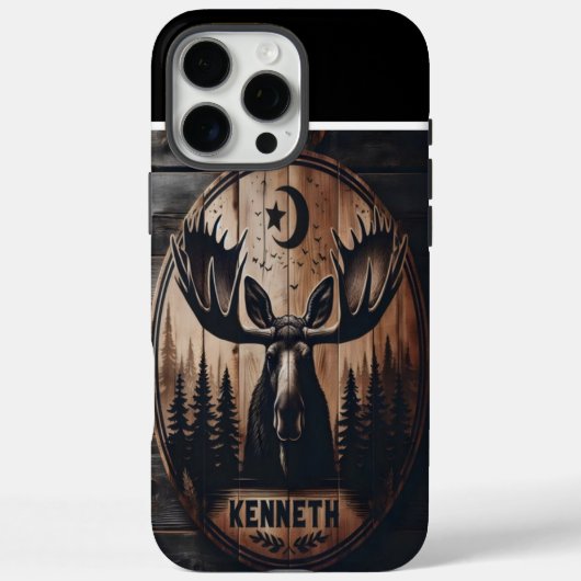 Moose in het maanlicht Case-Mate iPhone case (Achterkant)