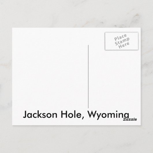 Moose in Jackson Hole, Wyoming Briefkaart (Achterkant)