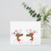 Moose in Love Briefkaart (Staand voorkant)