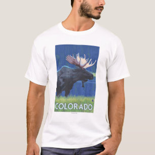 Moose in MoonlightColorado T-shirt