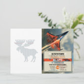 Moose in notitieboek pagina - Kies achtergrondkleu Kaart (Staand voorkant)