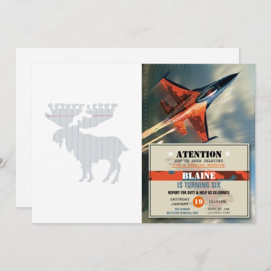 Moose in notitieboek pagina - Kies achtergrondkleu Kaart (Voorkant / Achterkant)