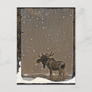 Moose in Snow Briefkaart