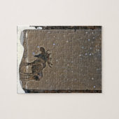 Moose in Snow Legpuzzel (Horizontaal)