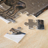 Moose in Snow Legpuzzel (Zijkant)