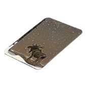 Moose in Snow Magneet (Linkerzijde)