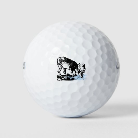 Moose in Stream Golfballen (Voorkant)