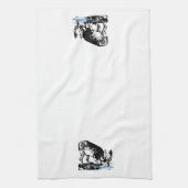 Moose in Stream Towel Theedoek (Verticaal)