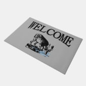 Moose in Stream Welcome Deurmat (Schuin)