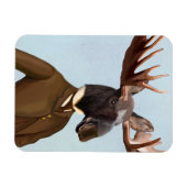 Moose in Suit Portret Magneet (Horizontaal)