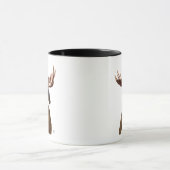 Moose in Suit Portret Mok (Midden)